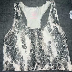 Snake print crop top
